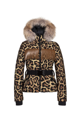 Western Jacket Real Arctic Raccoon Fur Jaguar Front