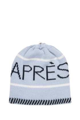 Lindo F Merino Wool blue dust apres Toque Beanie Hat
