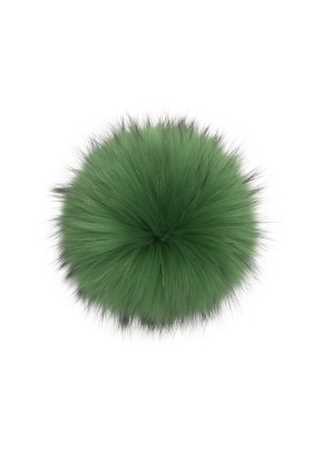 Electric Green II Raccoon Pom
