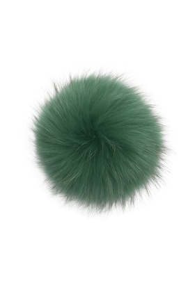 Kelly Green raccoon pom
