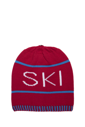 Lindo F Merino Wool Blondes Blue Ski Toque Beanie Hat