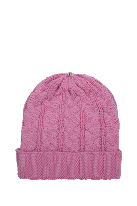 Lindo-F-Merino-Wool-Bubblegum-Cable-Toque-Beanie-Hat