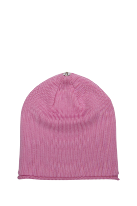 Lindo-F-Merino-Wool-Bubblegum-Glossy-Toque-Beanie-Hat