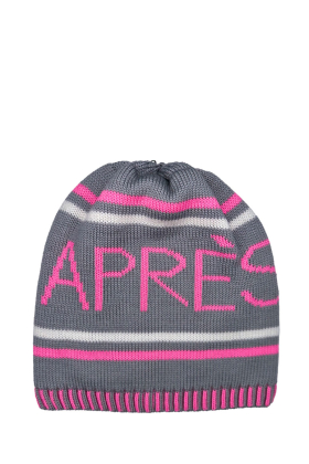 Lindo F Apres Flannel Candy Pink Merino Wool Toque Beanie Hat