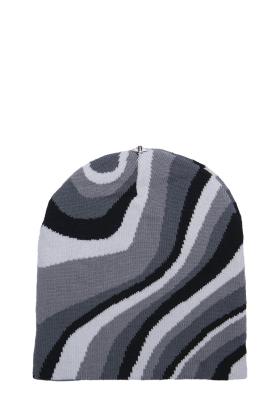 Lindo F Merino Wool Greyscale Madison Toque Beanie Hat