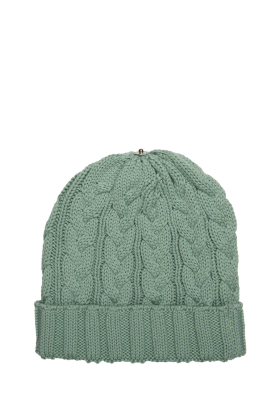 Lindo-F-Merino-Wool-Jade-Cable-Toque-Beanie-Hat