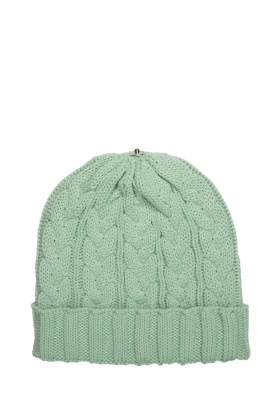 Lindo-F-Merino-Wool-Mint-Cable-Toque-Beanie-Hat