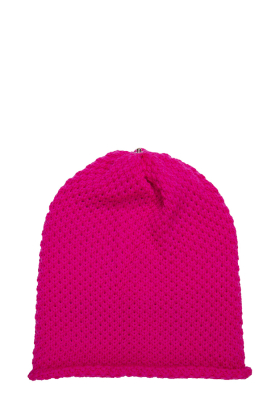 Lindo-F-Merino-Wool-Neon-Pink-Waffle-Toque-Beanie-Hat