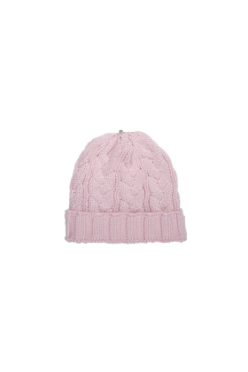 Lindo-F-Merino-Wool-Petal-Pink-Infant-Cable-Toque-Beanie-Hat