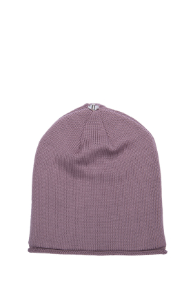 Lindo F Merino Wool Rosy Mauve Glossy Toque Beanie Hat