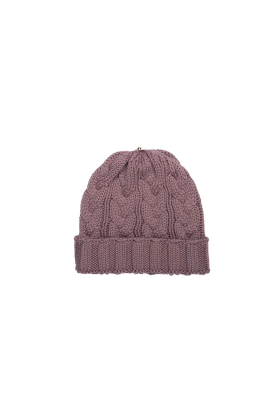 Lindo-F-Merino-Wool-Rosy-Mauve-Infant-Cable-Toque-Beanie-Hat
