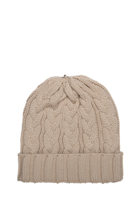 Lindo-F-Merino-Wool-Sand-Cable-Toque-Beanie-Hat