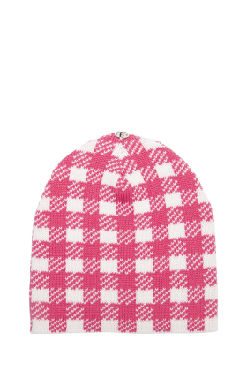 Mary Ann Hat - Strawberry & White