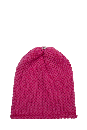 Lindo-F-Merino-Wool-Strawberry-Pink-Waffle-Toque-Beanie-Hat