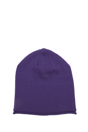 Lindo-F-Merino-Wool-Ultra-Violet-Glossy-Toque-Beanie-Hat