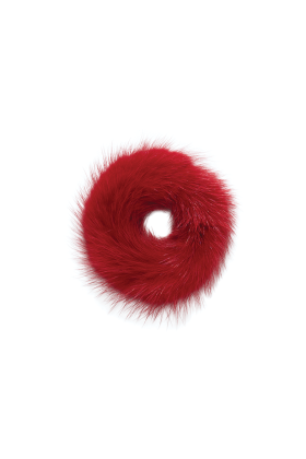 Mink Fur Scrunchie Ski Patrol