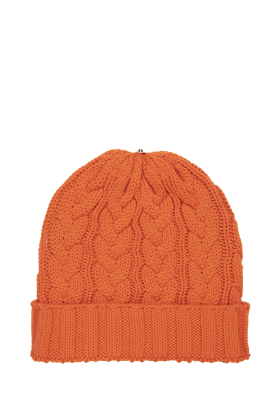 Charlie Cable Hat - True Orange