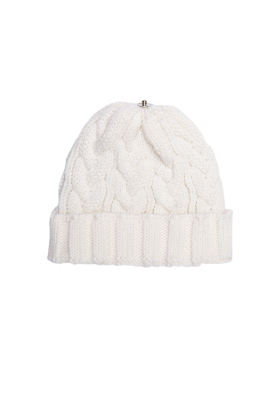 Charlie Cable Hat Infant - Ivory