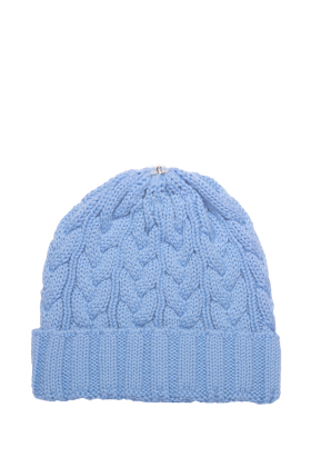 Charlie Cable Hat - Nordic Blue